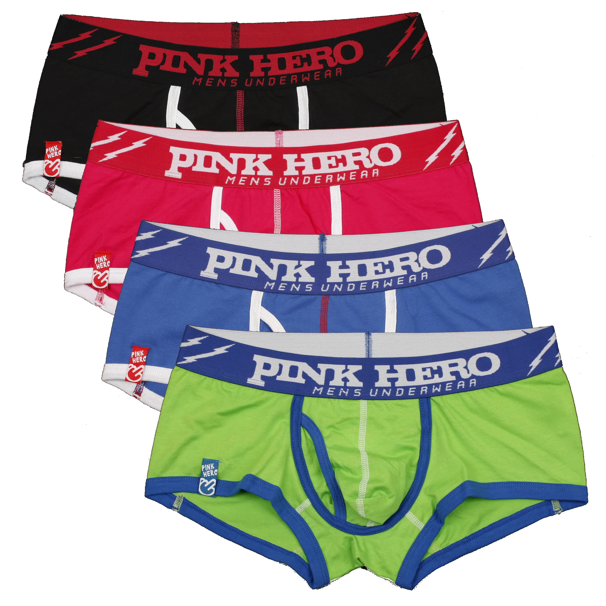 4 шт классный Pink Heroes хлопок нижнее белье мужские шорты боксеры модные с принтом