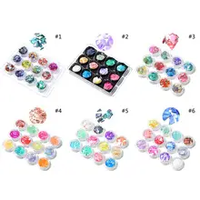 6 типов 12 коробок/набор лак для ногтей ломтики сломанные 3D художественные украшения ногти DIY ремесла аксессуары для маникюра 6 типов