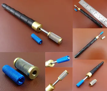 

Leather Craft Pro Edge Oil Dye Roller Applicator Treatment Painting Making Pen Tool - Groover Skiver Beveler Awl Slicker Burnish