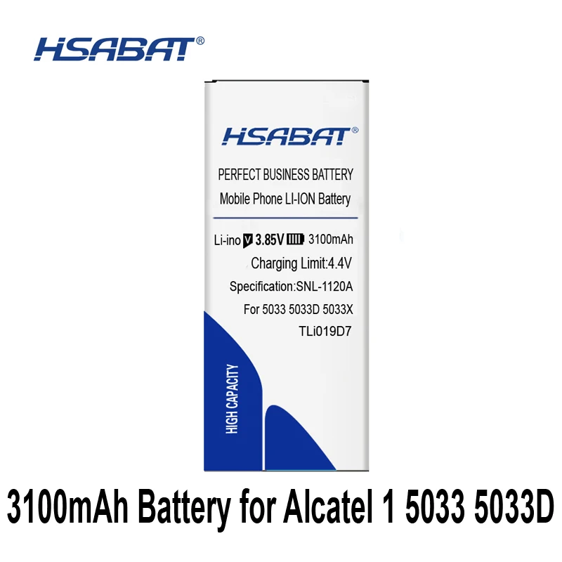 

HSABAT TLi019D7 3100mAh Battery For Alcatel 1 5033 5033D 5033X 5033Y 5033A 5033T 5033J / Telstra Essential Plus 2018 / TCL U3A