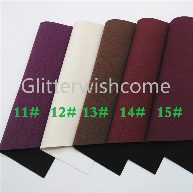 Glitterwishcome 21X29 см A4 размер винил для бантов замша кожа ткань, синтетическая кожа, искусственная кожа листы для бантов, GM559A