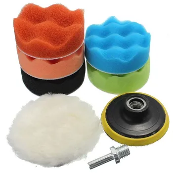 

8Pack 3inch Buffing Sponge Polishing Pad Kit Waxing Fr Car Polisher Tool Useful
