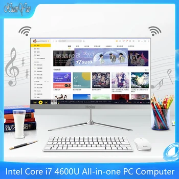 

XUANYAO Ultra Slim All-in-one PC Computer 23.8 inch Screen Desktop Computer Intel Core i7 4600 Screen Office Game Keyboard Mouse