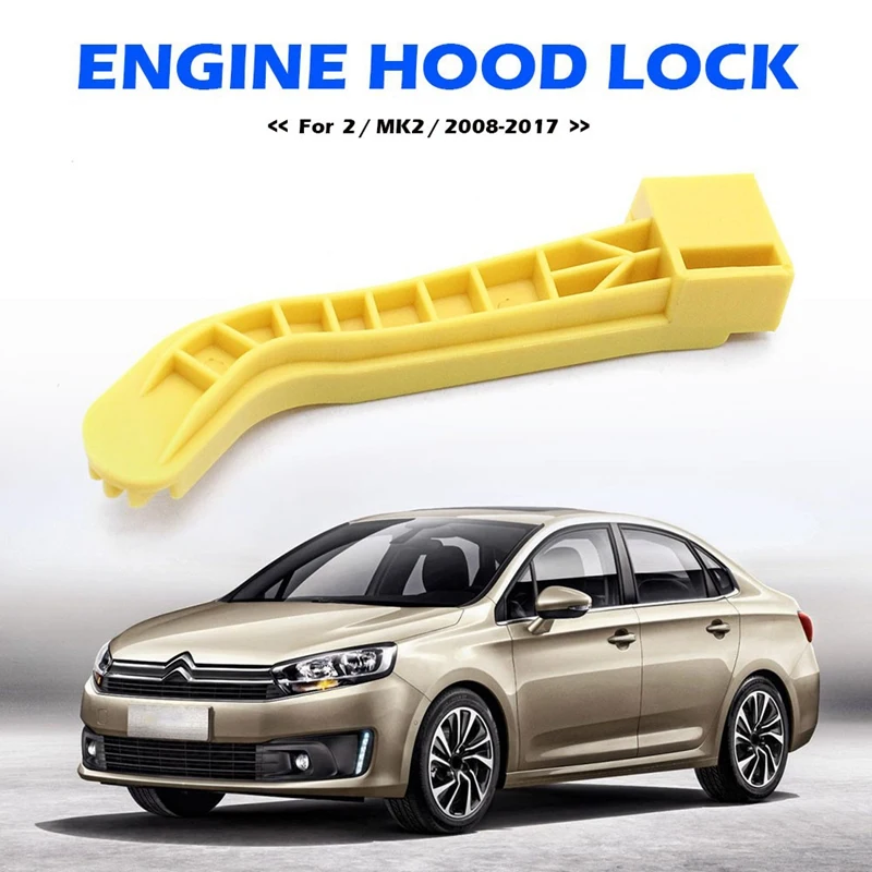 Car Bonnet Hood Pull Catch Lock Catch Handle hood latch handle set For Peugeot Partner Citroen Berlingo 2008-7934E7