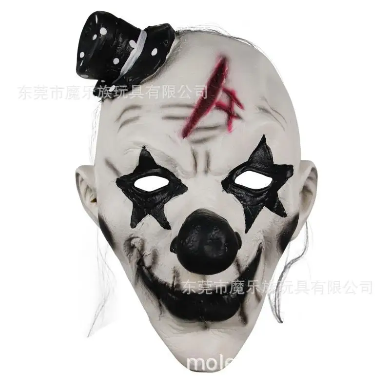 

Halloween Black And White Clown Mask/Spoof Horror Mask Ball Performance Dressing up Props Clown Mask