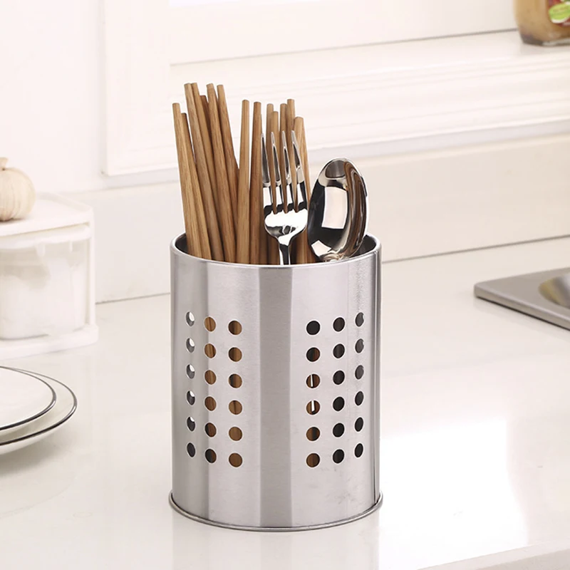 Draining Rack Chopsticks Spoon Fork Storage Box Kitchen Tableware Cutlery Holder