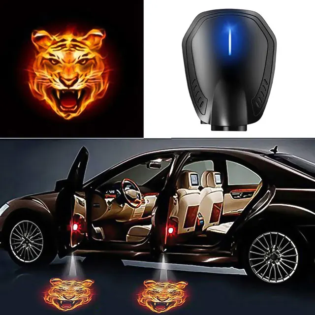 Led Rechargeable Car Door Welcome Logo Light Universal Wireless auto  Styling Laser Projector Ghost Shadow Lamp Car Accessories - AliExpress