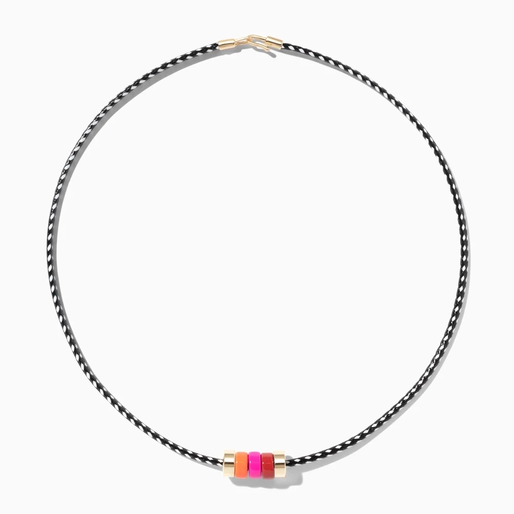 NECKLACE Богемные boho vsco девушка позолоченный U-TUBE бисер мужской браслет красочные радужные эмалевые браслеты эластичный стрейч мужской женский браслет - Окраска металла: NECKLACE