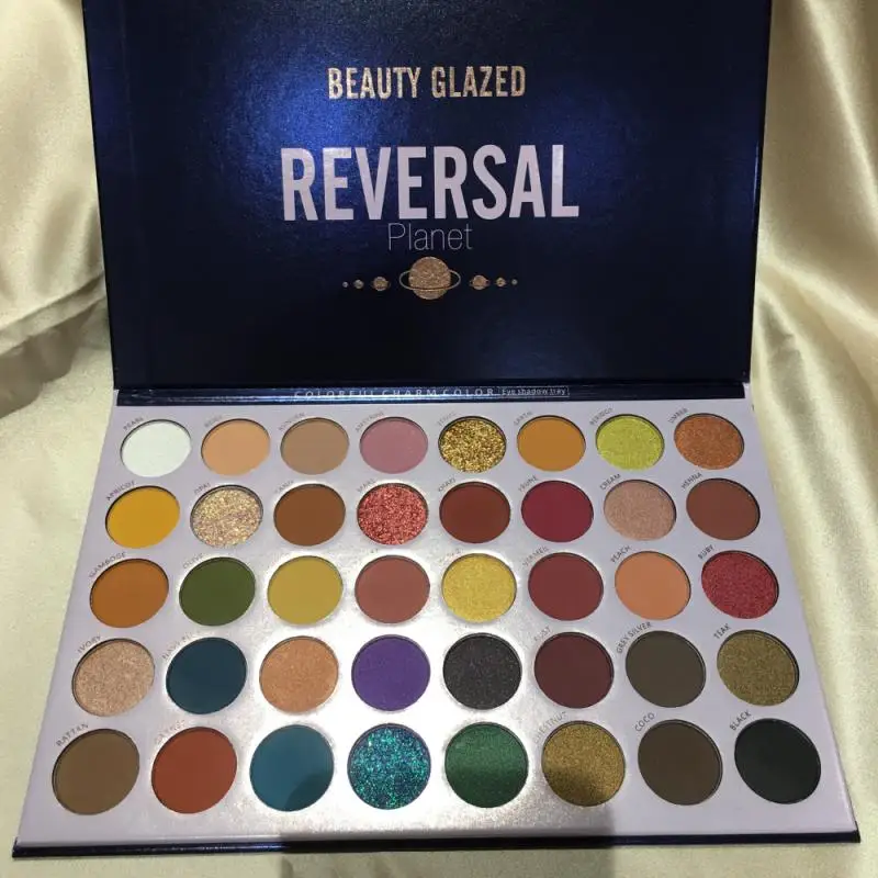 Beauty Glazed 40 Colors Eyeshadow Palette Pearlescent Matte Shimmer Pigmented Eye Shadow Makeup Cosmetic Gift TSLM1 |