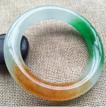 

Jewelry Free Shipping 57-60mm Certified (Grade A) Natural Green Jadeite JADE Bracelet Bangle