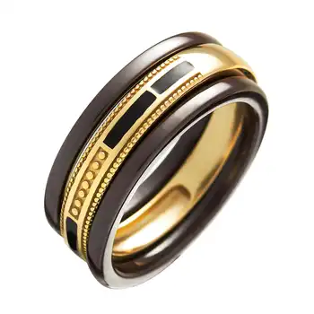 

Кольцо из серебра с керамикой и эмалью R01098