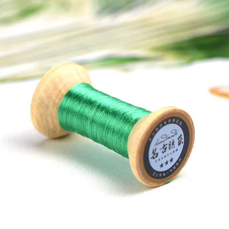 5 Embroidery thread/hand-embroidered thread/embroidery spool/fresh green /20 m each spool - Цвет: 5