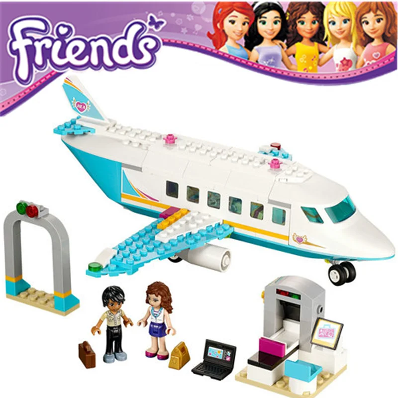 Конструктор серии Friends SY807 с частным струйным самолетом совместим 41100 игрушками