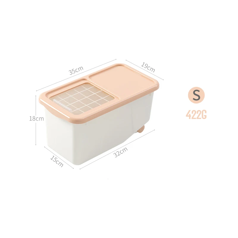 BNBS Kitchen Plastic Storage Rice Box Containers For Food Cereals Flour Sealed Box Crisper Rice Cans Kitchen Items Supplies