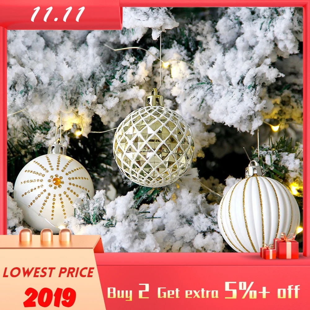 

Christmas Party Decoration 30Pcs Christmas Balls Baubles Party Xmas Tree Decorations Hanging Ornament Decor Adornos De Navidad