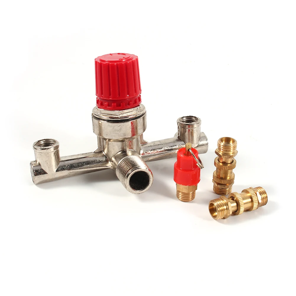

Double Outlet Tube Alloy Air Compressor Switch Pressure Regulator Valve Fit Part Pressure Release Regulator Pressure Bracket