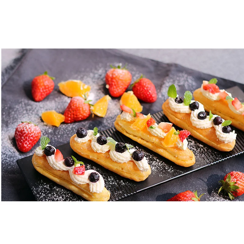 30x40 18 Eclairs Non Stick Baking Mat Oven Sheet Liner For Cookie/Bread/Biscuits/Puff/Eclair Perforated Silicone Pastry Tool