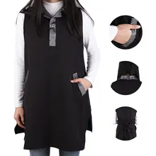 /розничная техника Униформа зд обои Парикмахерская чай кафе черный фартук Маникюр парикмахерская Рабочая одежда 1 шт