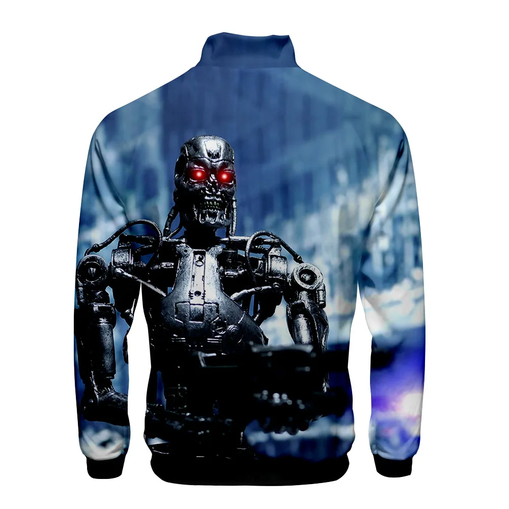 Terminator Dark Destiny, осенне-зимние толстовки, мужские свитшоты, на молнии, для фитнеса, куртки с капюшоном и пальто для мужчин, Harajuku