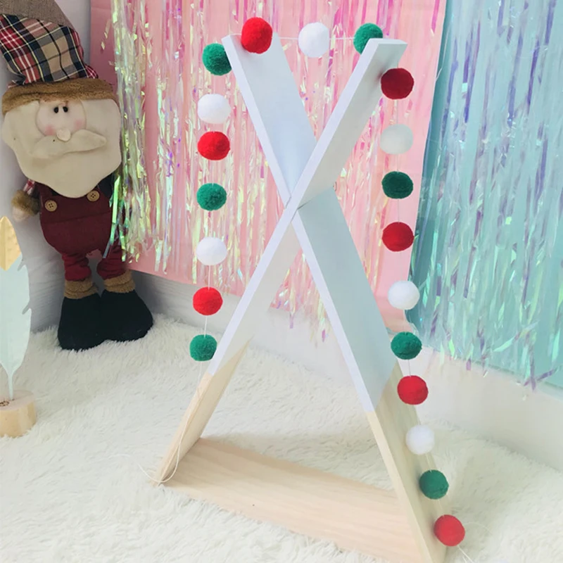 Ручная работа сделай сам 2 5 м красочный шар для волос украшение баннер декор