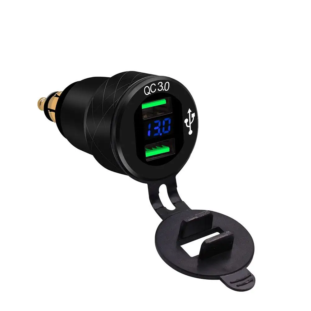 Мотоцикл двойной USB зарядное устройство розетка водонепроницаемая розетка электропитания с USB зарядное устройство адаптер питания для мотоцикла Авто Грузовик ATV