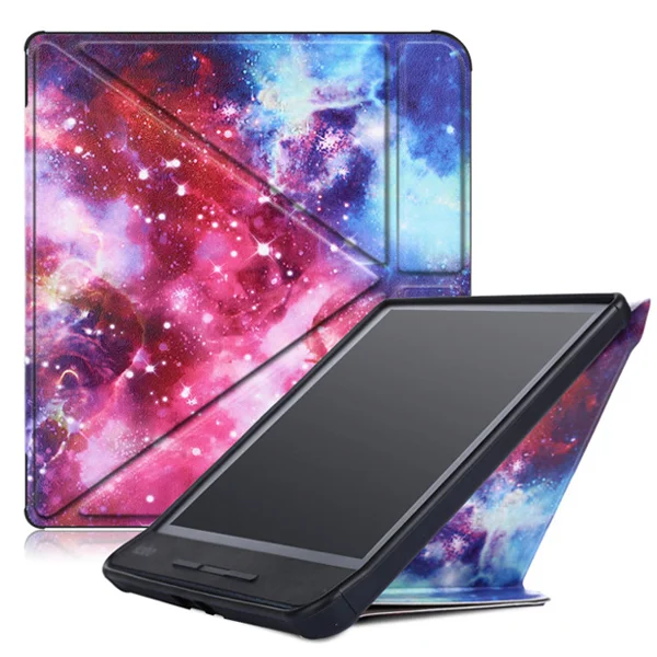 YHX Чехол для Kobo Libra H2O оригами, чехол для сна Kobo Libra H2O, 7 дюймов, смарт-электронная книга, funda, чехол с несколькими стойками - Цвет: YHX