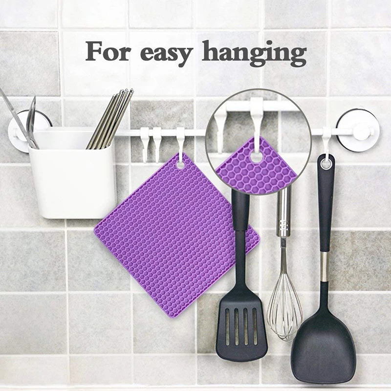 Silicone Pot Holder, jar Opener,spoon Rest and Garlic Peeler, Flexible, Durable, Dishwasher Safe, Heat Resistant Hot Pads Silicone Pot Holder, jar Opener,spoon Rest and Garlic Peeler, Flexible, Durable, Dishwasher Safe, Heat Resistant Hot Pads