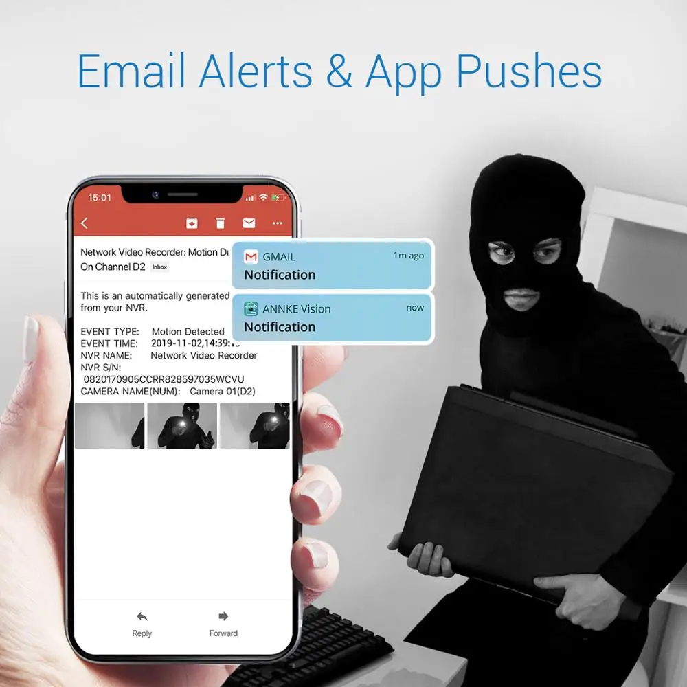  ANNKE 8CH 4K Ultra FHD POE Network Video Security System 8MP H.265 NVR With 4PCS 8MP Weatherproof I