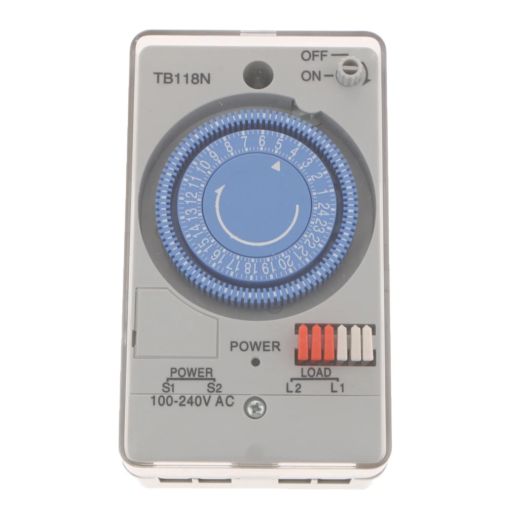 Mechanical Analogue Day 24H Timer Switch Industria Switch DIN RAIL INSTALLATION