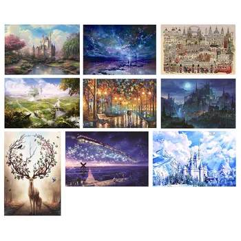 

1000pcs Painting Puzzle DIY Paper Jigsaw Educational Toys Kids Adults Gift