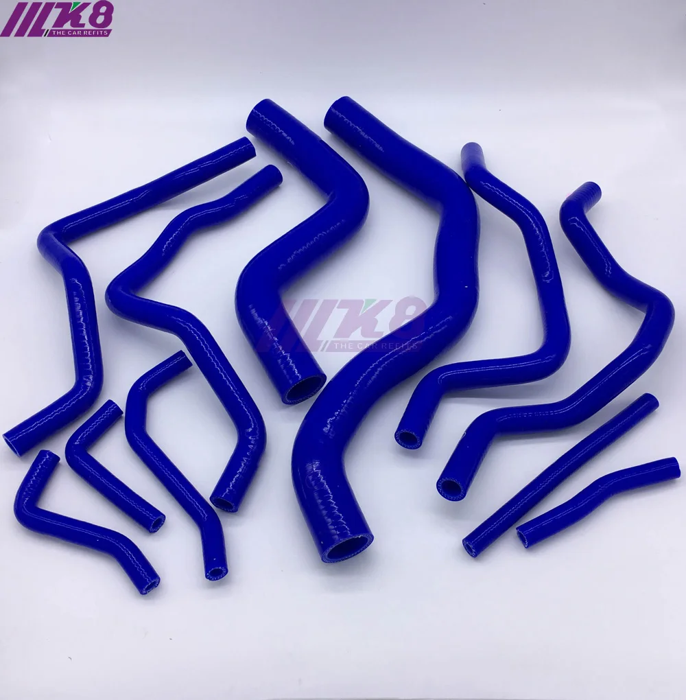 Silicone Radiator Hose Kit For MITSUBISHI LANCER Evolution EVO 7-9 CT9A 4G63 (11PCS) red/blue/black | Автомобили и мотоциклы