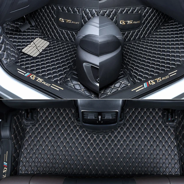 Car Floor Mats For Changan CS75 Plus 2021 2022 Double Layer Custom Auto Foot Pads Leather Carpet Cover Interior Floorliner Black One layer