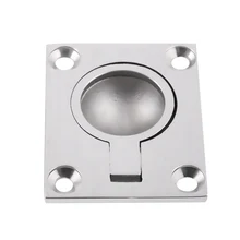 1,89x1,5 дюймов 316 из нержавеющей стали круглые вытяжные кольцевые ручки, лодочная мебель лючок защелка заподлицо подъемное кольцо