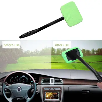 

1pc Windshield Wiper Brush Microfiber Detachable Car Window Cleaner with Spray Bottle Car Cleaning Tool