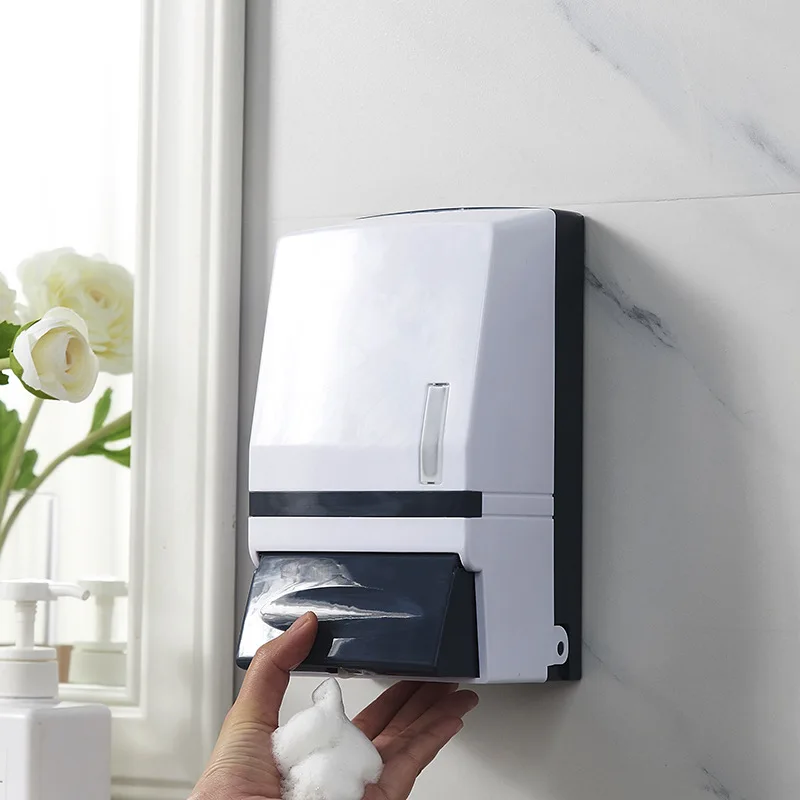 

Wall-mounted Manual Large-capacity Foam Soap Dispenser Foam Hand Sanitizer Box Bathroom Soap Box 1000ml