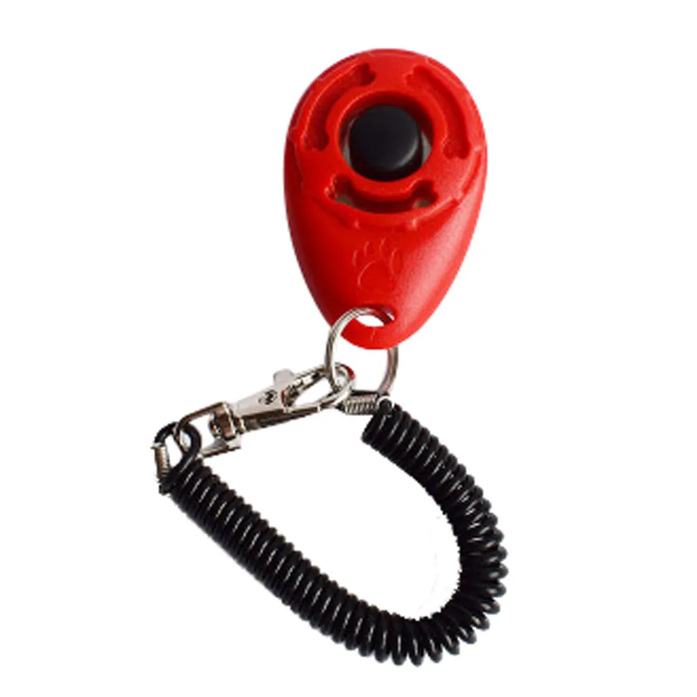 Dog Supplies Dog Pet Click Clicker Training Trainer Toy Aid Guide Wrist Band Accessories Set Dog Trainings Tools