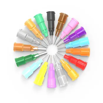 

100pcs Precision Tips Liquid Dispenser Needles Tips 14Ga- 32Ga Gauge Tips Glue Dispensing For DIY Gluing Filling machine