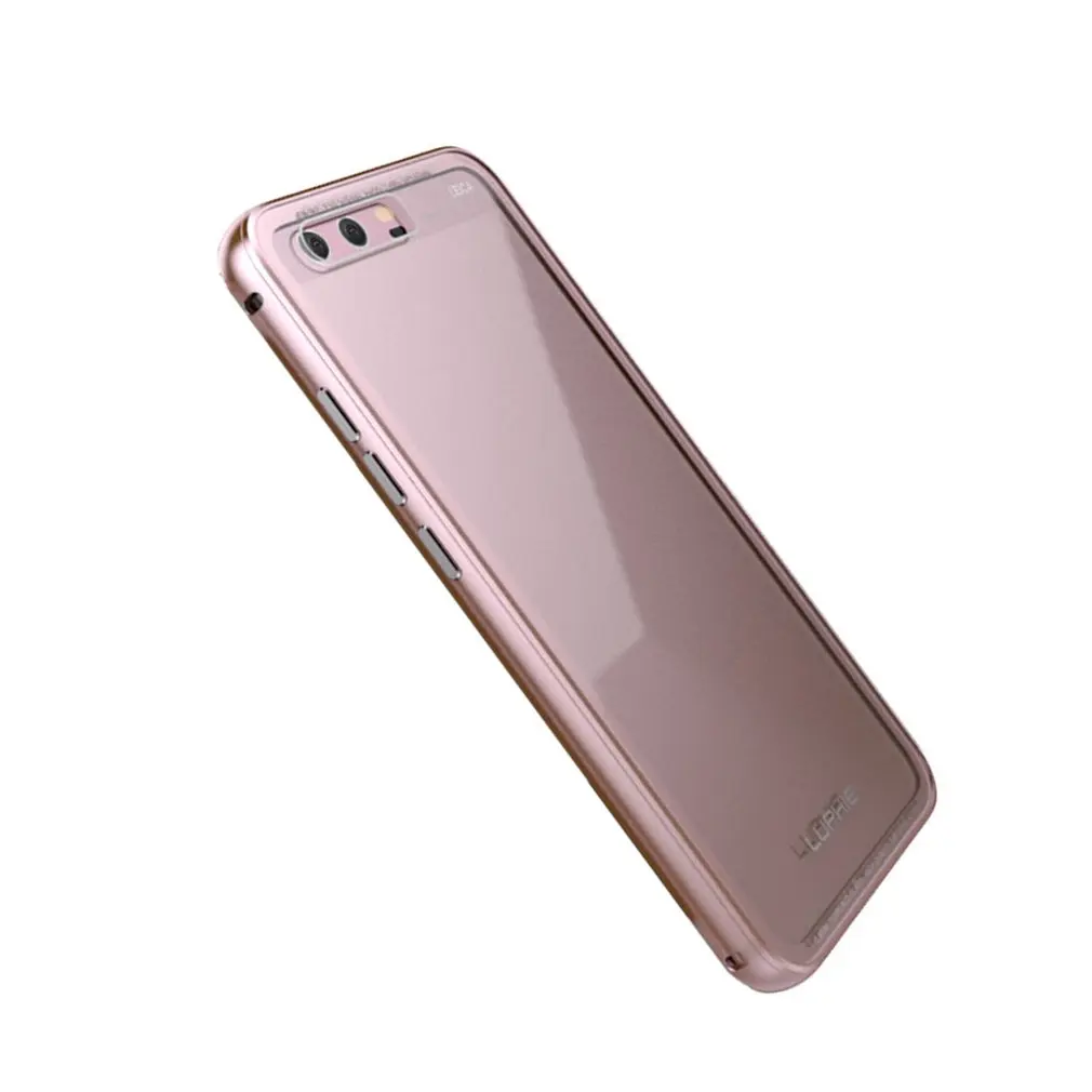 Чехлы LUPHIE для HUAWEI P10 Plus металлическая рамка прозрачная закаленная стеклянная