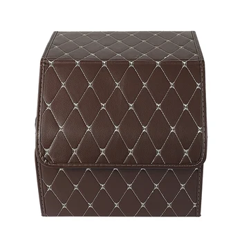 

Car Trunk Storage Box Storage Bag Car Tool Bag PU Leather Folding Storage and Storage Finishing Car Accessories S