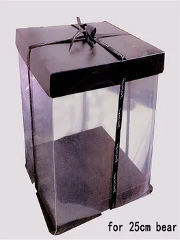 

Gift for girls Festival: Rose, bear, bear, transparent gift box, flower shop, bear, gift box, bear, packing box