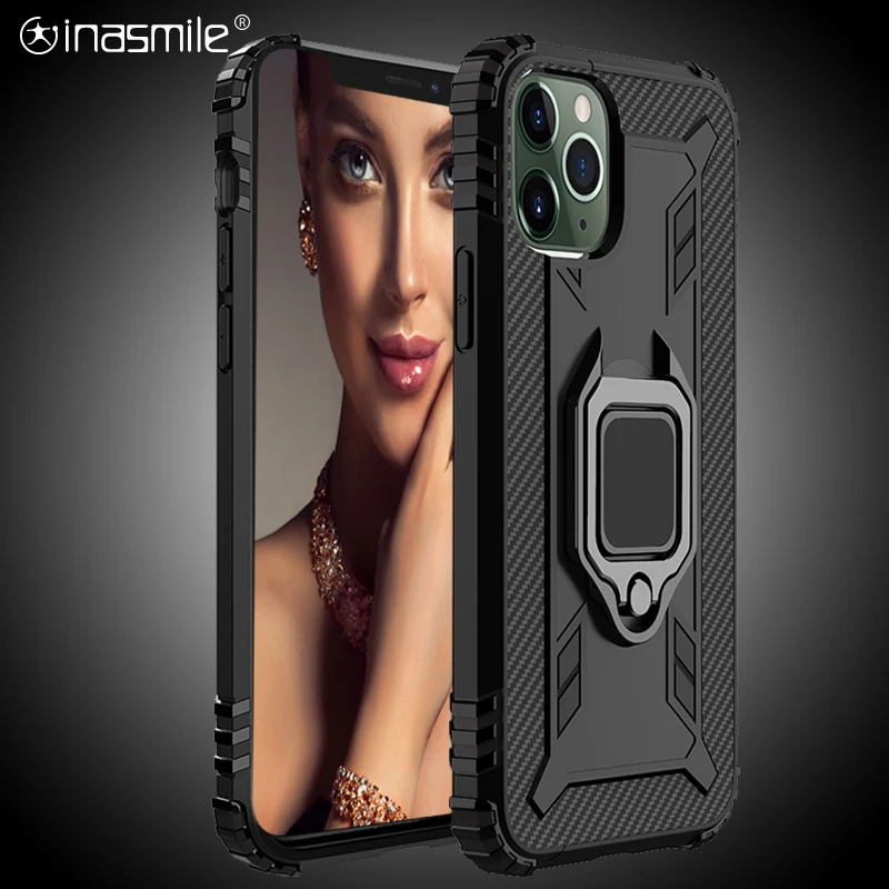 Gorgeous Phone Cover Coque for iphone 7 8 6 6s plus with ring strander Anti fall Case For 11 pro max X Xs XR | Мобильные телефоны и