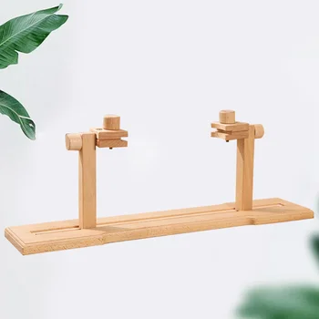 

1PC Cross Stitch Holder Wooden Cross Stitch Rack Adjustable Stand Desktop Cross Stitch Embroidery Frame
