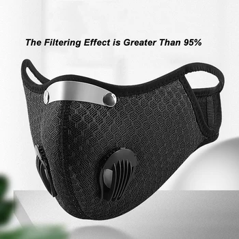 

Breathing Mask Pollution 5 layers of protection Mask Reusable Face Mask Activated Carbon Latest Upgraded Black Dust Mask for Dus