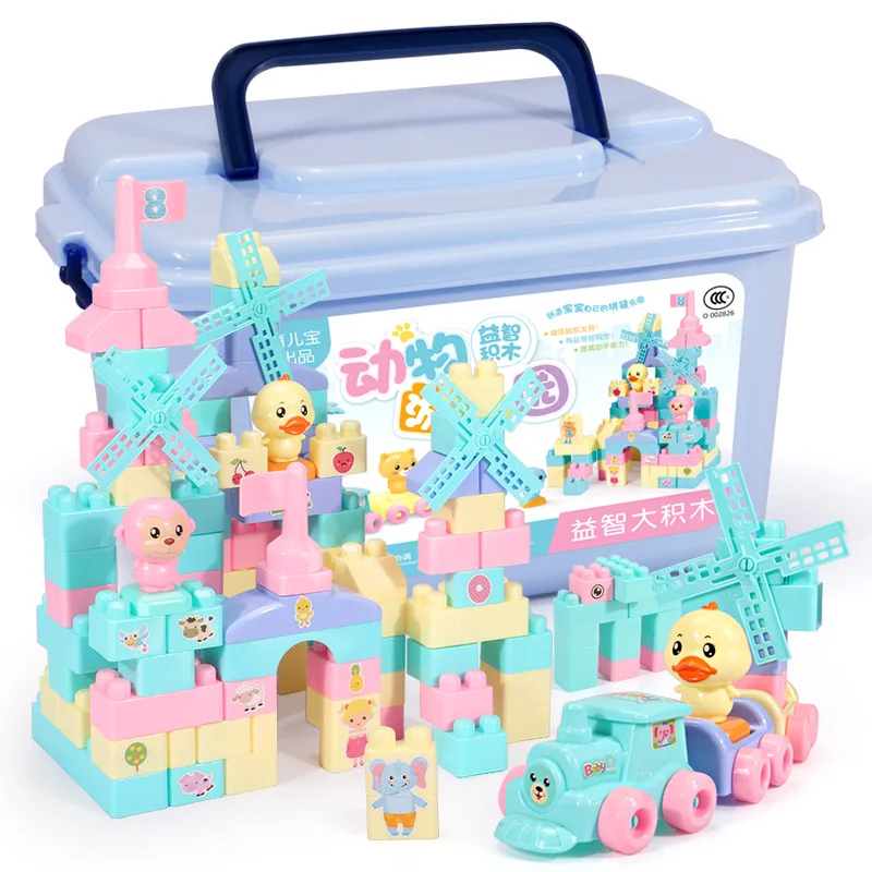 

Children Large Particles Building Blocks Toy Educational Baby 1-2-3-5-Year-Old Boy Large Size Building Blocks Splicing Toys GIRL