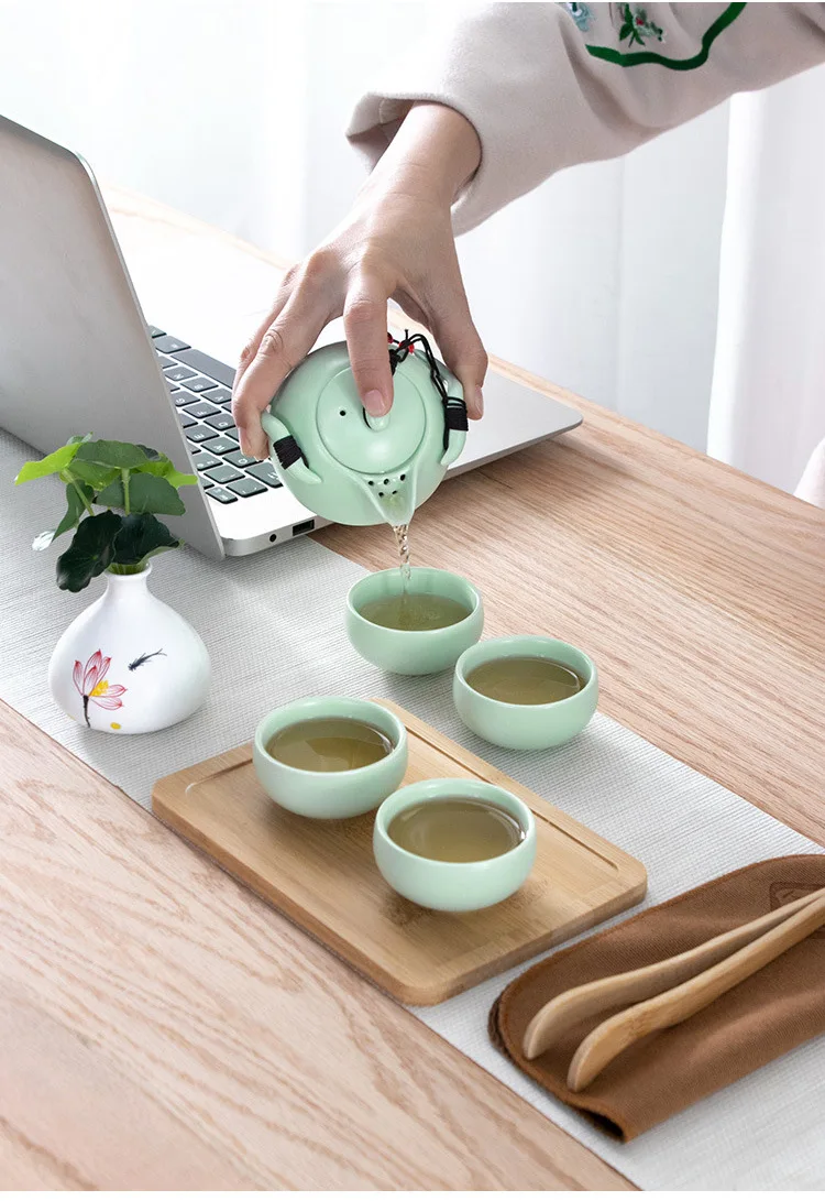 Новые чайные чашки белая керамическая чашка набор инструментов для работы с полимерной глиной чашки pu er чайные стаканчики чашки для чайной церемонии кунг-фу дорожная сумка