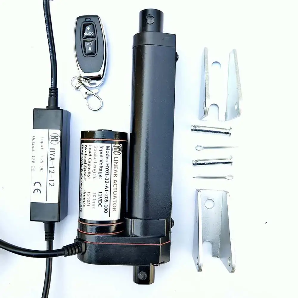 

24V min linear actuator load 3000N 4inch stroke with min handset remote controller free shipping