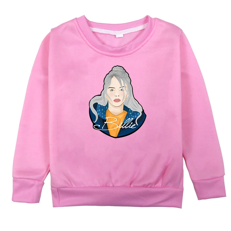 Новая детская толстовка с принтом Billie Eilish для маленьких девочек хлопковая Осенняя детская одежда для мальчиков, свитер флисовая одежда для детей возрастом от 2 до 14 лет - Color: Hoodies 10