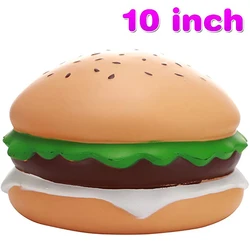 Jouet anti stress pour enfants, Hamburger Jumbo, Squishies, à pression lente, cadeaux de noël, 10 pouces 
