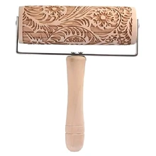 Простой Прочный ручной захват бар Защита окружающей среды кухня Рождественская печать Скалка печенье лазерная гравировка Скалка