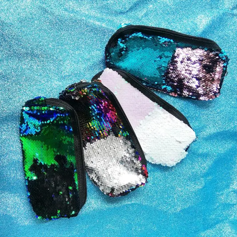 Модные сумки для макияжа для женщин, портативная косметичка, сумка для хранения, блестящая ручка, женские сумки-клатчи для вечеринок, косметички